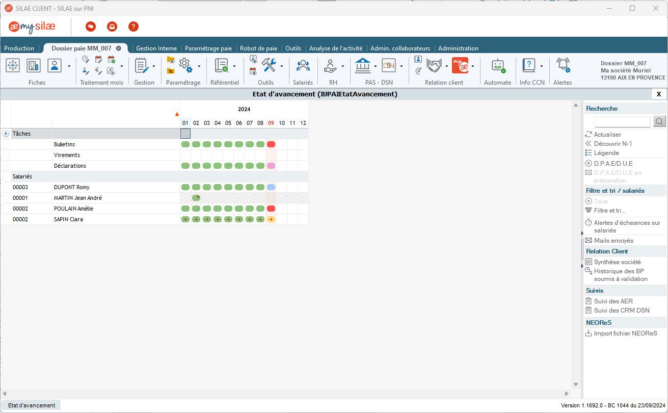 Nouvelle interface MySilaePaie